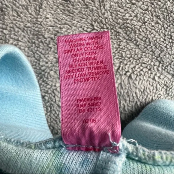 PINK Victoria's Secret Vintage Y2K Retro Hippie Paisley Swirl Terry Towel Pants - Picture 11 of 14